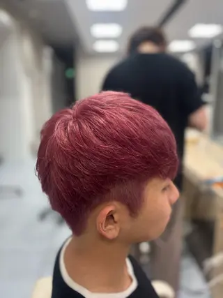 ショート カラー メンズ メンズ特化韓国風 パーマスタイル/りんのヘアスタイル