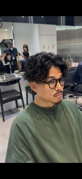 ショート パーマ メンズ 似合わせパーマ🔥 河浪 大智のヘアスタイル