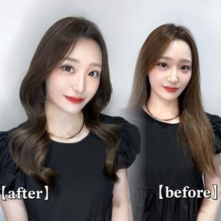 セミロング ヘアアレンジ 🏅韓国ヘア/新宿/ レイヤー/KSukeのヘアスタイル