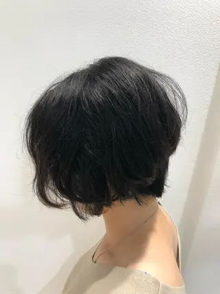 ショート 透明感カラー/ブリー チ✨駒場　笙のヘアスタイル