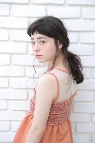 ミディアム カラー ヘアアレンジ hair salon mementoのヘアスタイル
