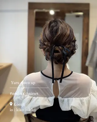 セミロング ヘアアレンジ お呼ばれセット🕊️ 高円寺/太田和のヘアスタイル