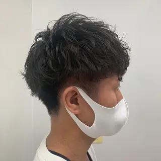 ショート パーマ メンズ メンズ特化 水口湧太のヘアスタイル