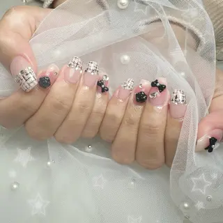 ネイル nami🐰🎀 ガーリー/堺筋本町のネイルデザイン