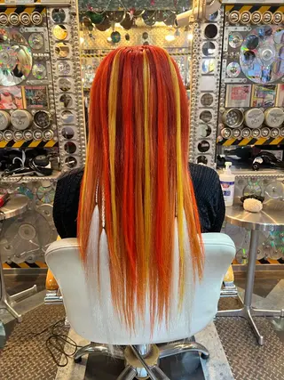 ロング カラー ヘアアレンジ KOYA コヤのヘアスタイル