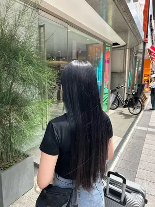 ロング メンズウルフ/ボブ パーマ/くるみのヘアスタイル
