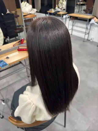 ロング 韓国レイヤー/縮毛 矯正/大宮🎀ゆづきのヘアスタイル