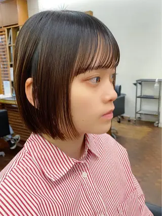 ショート カラー 似合わせレイヤー/ ケアパーマ/高倉のヘアスタイル