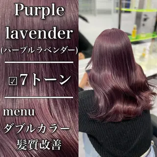 ミディアム カラー ヘアアレンジ レイヤー×透明感カラ ーHAYATOのヘアスタイル