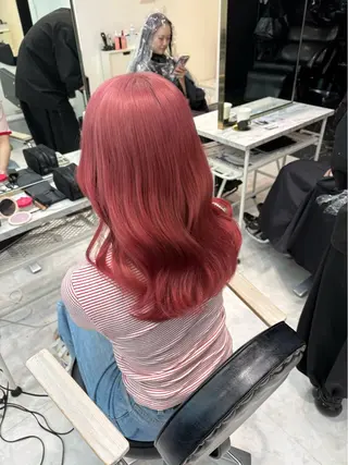 ロング カラー 色落ち綺麗🩰ハイ トーン🎀RINKAのヘアスタイル
