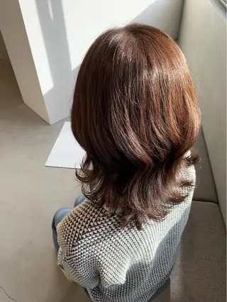 ミディアム カラー 齋藤 みさきのヘアスタイル