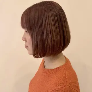 ミディアム カラー ヘアアレンジ パーマ 肥後 有紗のヘアスタイル