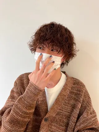 ショート パーマ メンズ 🕊️ウルフカット 🕊️イオ🕊️のヘアスタイル