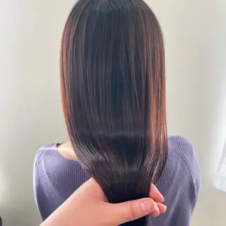 セミロング 縮毛矯正×髪質改善 小笠原大樹のヘアスタイル