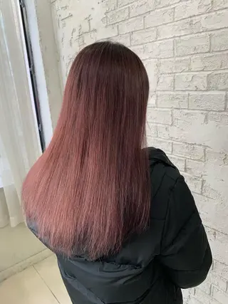 セミロング ブリーチ特化 ハイトーンRYOYAのヘアスタイル