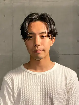 ショート パーマ メンズ おしゃれパーマ メンズ特化/みーまんのヘアスタイル