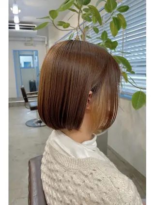 ミディアム カラー oasis ふうまのヘアスタイル