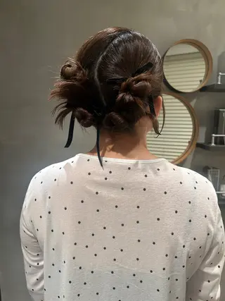 ミディアム ヘアアレンジ デザイン/アレンジ ❤︎イシイレイのヘアスタイル