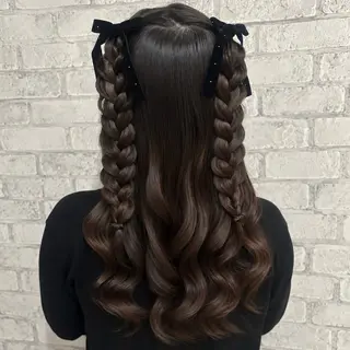 ヘアアレンジ 🎀透明感ハイトーン /アレンジ/みはねのヘアスタイル