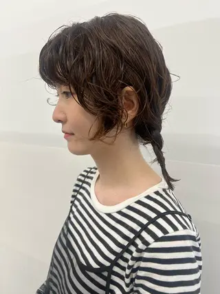 ショート カラー パーマ ボブ/パーマ 🐕🦺Nagiのヘアスタイル
