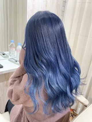 セミロング カラー 🌙HIZUKI🌙 ハイトーン 艶髪のヘアスタイル