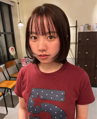 ショート 透明感カラー/ミヤタ ヒビキのヘアスタイル