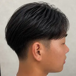 パーマ メンズ シースルーマッシュ 🍒毛流れ🖤アヤネのヘアスタイル