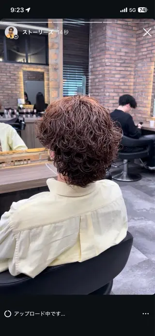 パーマ メンズ 波巻き/サーフカール 🌊吉野裕稀のヘアスタイル