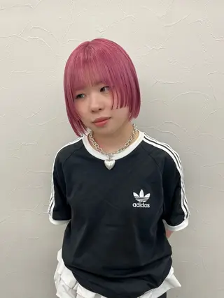ショート カラー 横浜/ブリーチ/ ダブルカラー/RINのヘアスタイル