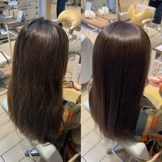カラー ブリーチなし艶カラー 🤍mikuのヘアスタイル