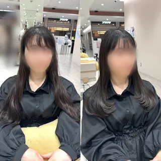 ロング レイヤー/顔まわり/ 透明感カラー/れいなのヘアスタイル