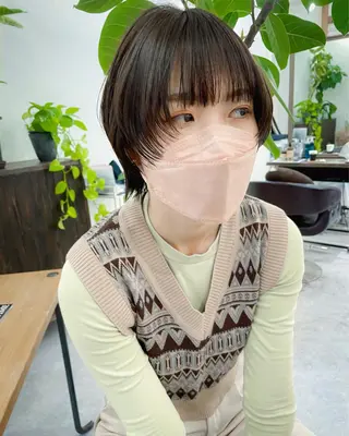 ショート カラー 緒方リエ 時短ショート・ボブのヘアスタイル