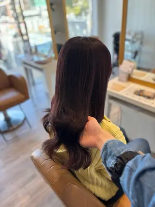 ロング カラー yui🥀/ボブ /ブリーチなしカラーのヘアスタイル