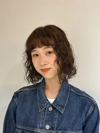 ショート カラー パーマ Mori Aimiのヘアスタイル