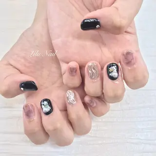 ネイル モチの良さ◉ フィルインネイル♡のネイルデザイン
