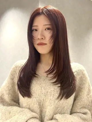 セミロング カラー 初めてでも安心🌟 newi町田✂のヘアスタイル