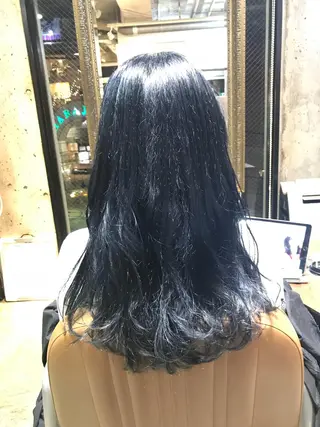セミロング カラー パーマ ヘアアレンジ メンズ キッズ ネイル マツエク・マツパ サロンドミルク 渋谷高比良のヘアスタイル