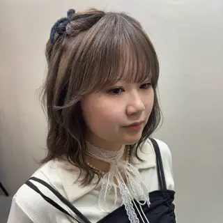 ミディアム 木村 夢のヘアスタイル