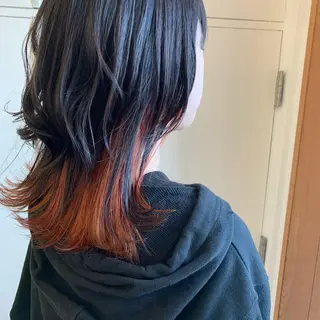 セミロング 艶髪color💎髪 質改善ストレート大吉のヘアスタイル