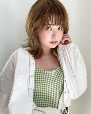 ミディアム カラー 自由が丘 艶髪美容師✨生板🌿のヘアスタイル