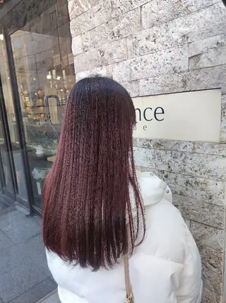ロング カラー 大人髪ヘアセット/ 切りたて感なしカットのヘアスタイル