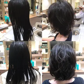 ミディアム パーマ KOOKI スティードトーキョーのヘアスタイル