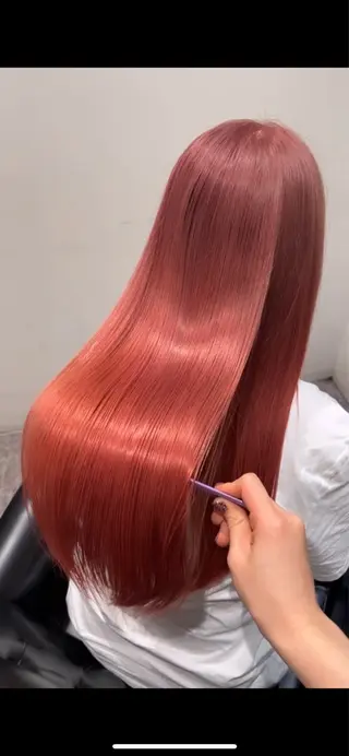 ロング カラー 平田 七海のヘアスタイル