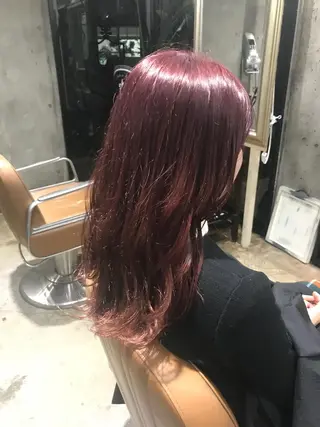 ミディアム カラー パーマ ヘアアレンジ メンズ キッズ ネイル マツエク・マツパ サロンドミルク 渋谷高比良のヘアスタイル
