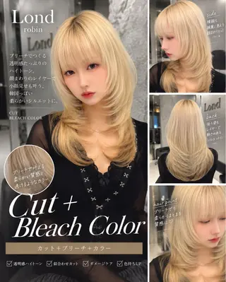 ロング MASHU🇰🇷/ レイヤー/艶カラーのヘアスタイル