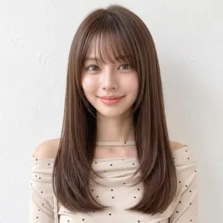 ロング 松山彩香💎艶髪💎 ロング／透明感カラーのヘアスタイル