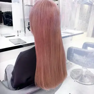 セミロング カラー ヘアアレンジ 💕上野美容師☁ ブリーチ💖サワのヘアスタイル