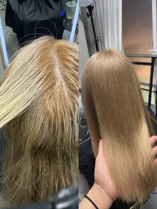 カラー 🐺新宿manabu カットモデルエクステのヘアスタイル
