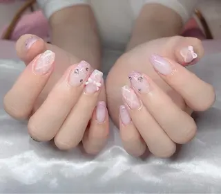 ネイル 🎀PG🩵 ネイルサロンのネイルデザイン
