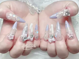 ネイル 🎀Reina🎀 長さ出し新宿のネイルデザイン